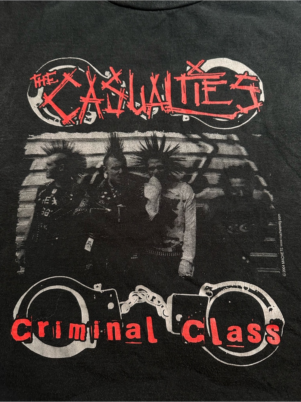 Machete MFG • Vintage The Casualties Criminal Class Punk Rock Muscle Tee